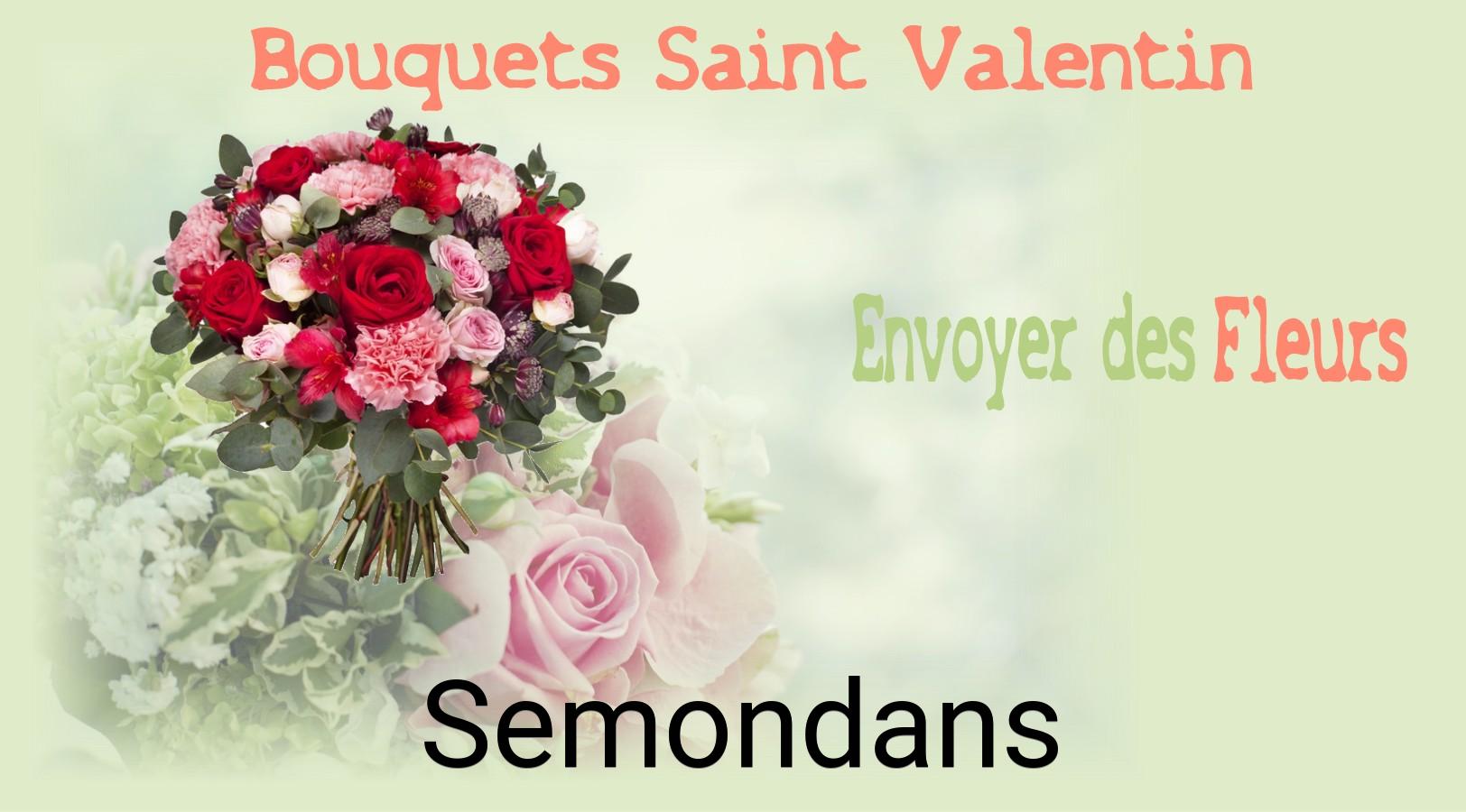 Roses de Saint-Valentin livrées à Semondans